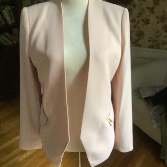 Magaschoni Open Front Cream Jacket Size 8 - Picture 1 of 7